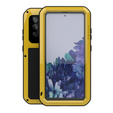 Love Mei Obal na mobil pre Samsung Galaxy S20 FE 4G/5G, armored with glass, žlté