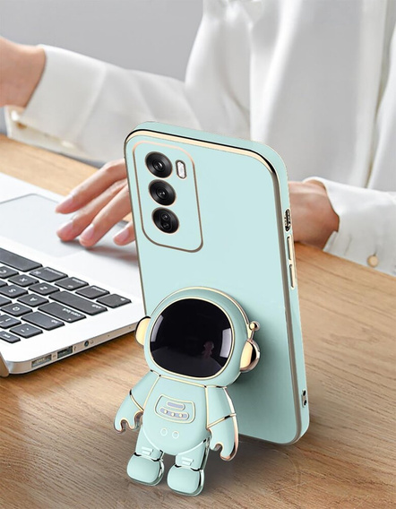 Obal na mobil pre Oppo Reno 12, Astronaut, zelený