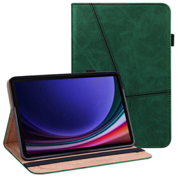 Puzdro pre Samsung Galaxy Tab S10 Lite / S10 FE / S9 FE / S9, Classic, s priestorom pre stylus, zelený