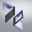 Puzdro Dux Ducis pre Samsung Galaxy Z Flip7 5G, Bril, čierne