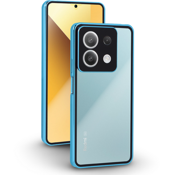 Puzdro pre Xiaomi Redmi Note 13 5G, Magnetic Dual Glass, modré