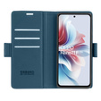 Puzdro pre Oppo Reno 11F, ERBORD Glossy Litchi, flipová peňaženka, modré