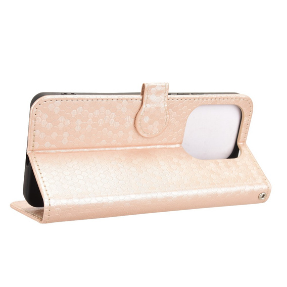 Flipové puzdro pre Xiaomi Redmi Note 14 4G, Wallet Rhombus, ružové