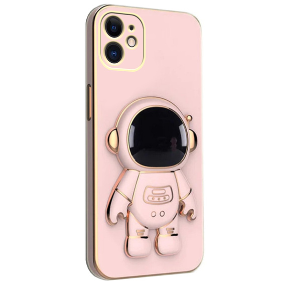 Obal na mobil pre iPhone 12, Astronaut, ružové