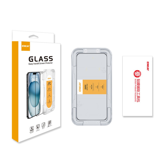 ENKAY Tvrdené sklo pre Xiaomi Redmi Note 14 5G, čierne