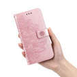 Klapkové puzdro pre Samsung Galaxy S21 FE, Mandala, ružové rose gold