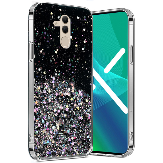 Obal na mobil pre Huawei Mate 20 Lite, Glittery, čierne