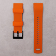 ERBORD Univerzálny silikónový remienok 22mm, Dual Color, oranžový / čierny / čierna pracka