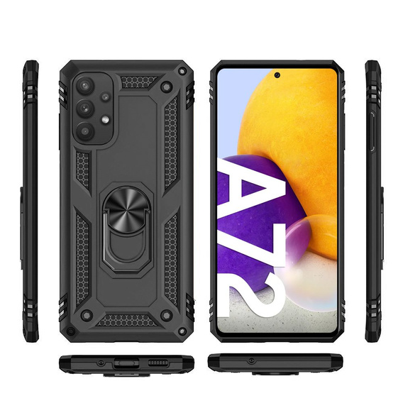 Pancierované obal na mobil pre Samsung Galaxy A72 5G, Nox Case Ring, modré
