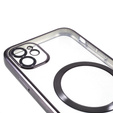 Puzdro pre iPhone 11, Electro MagSafe, čierne + sklo na displej