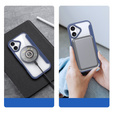 Puzdro Dux Ducis pre iPhone 17, Skin X Pro, s chlopňou, pre MagSafe, tmavomodré