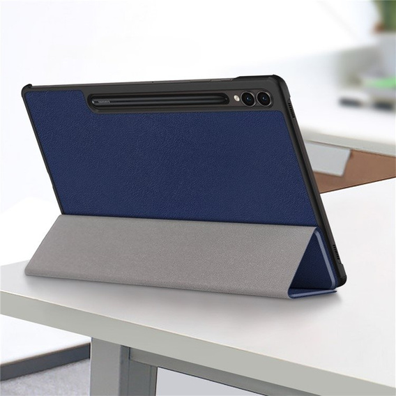 Puzdro pre Samsung Galaxy Tab S9 Plus, Smartcase s priestorom pre stylus, modré