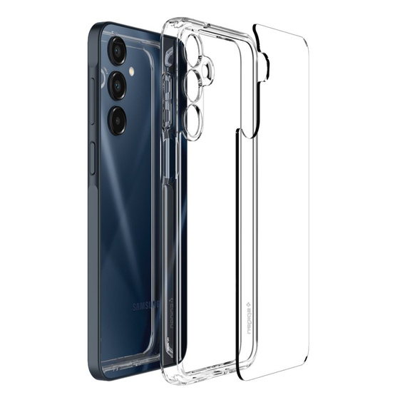 Puzdro Spigen pre Samsung Galaxy A16 4G / 5G, Ultra Hybrid, priehľadné + tvrdené sklo 9H
