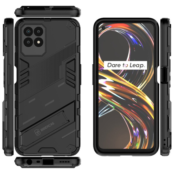 Puzdro pre Realme 8i, Military kickstand, modré