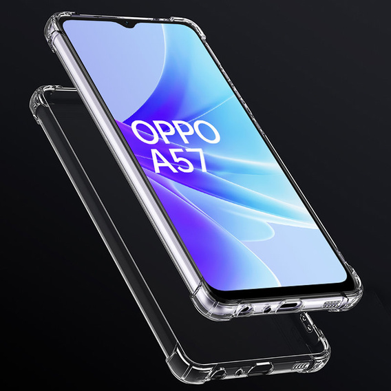 Tenké puzdro pre Oppo A57s, Slim, priehľadné