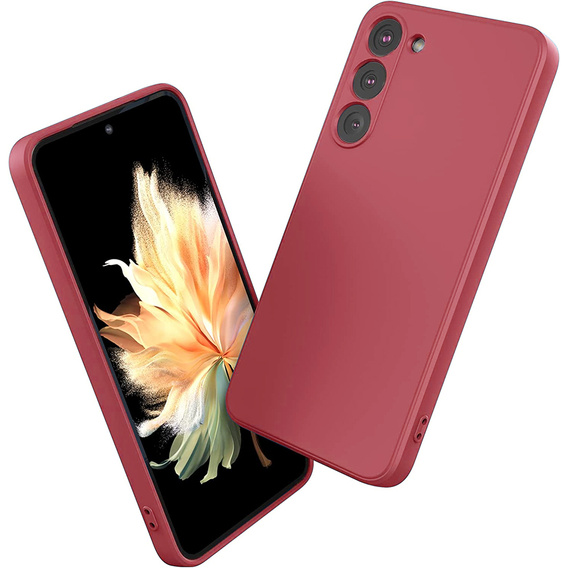 Obal na mobil pre Samsung Galaxy S23 5G, Silicone Lite, červené