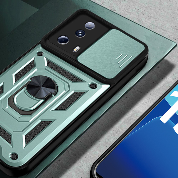Obal na mobil pre Xiaomi 13 Lite, CamShield Slide, zelené
