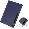 Puzdro pre Samsung Galaxy Tab S10 Ultra, Smartcase s priestorom pre stylus, tmavomodré