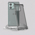 IMAK Obal na mobil pre Motorola Edge 40 Neo, Dropproof, transparentné / čierne