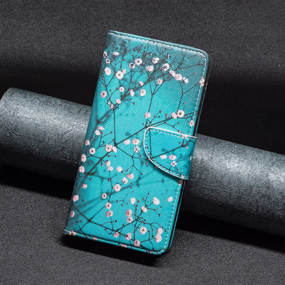 Klapkové puzdro pre Nokia C12 4G, Wallet, Sakura, modré