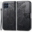 Klapkové puzdro pre Samsung Galaxy M53 5G, Butterfly, čierne