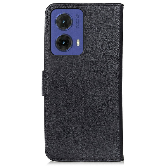 KHAZNEH RFID puzdro pre Motorola G85 5G, Litchi Texture, čierne