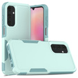 Pancierované puzdro pre Samsung Galaxy A25, dvojvrstvové, mätové + 9H sklo