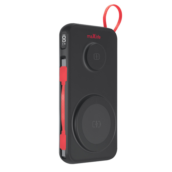 Bezdrôtová powerbanka Maxlife 3 v 1, 10 000 mAh, pre zariadenia s USB-C/USB-A