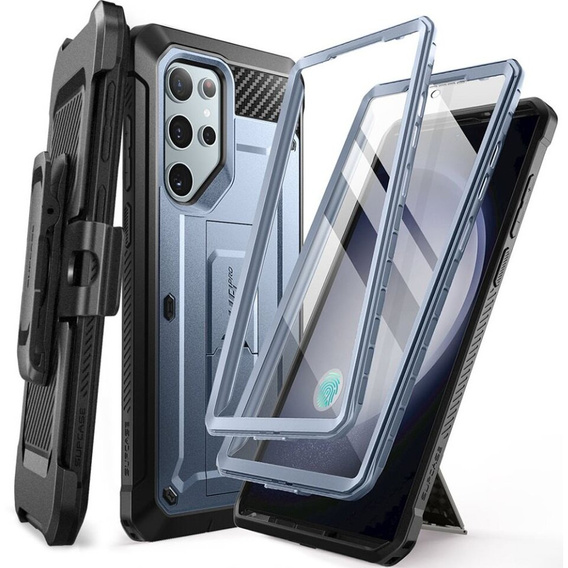 Puzdro Supcase pre Samsung Galaxy S24 Ultra, Unicorn Beetle Pro, čierne(2x rám)