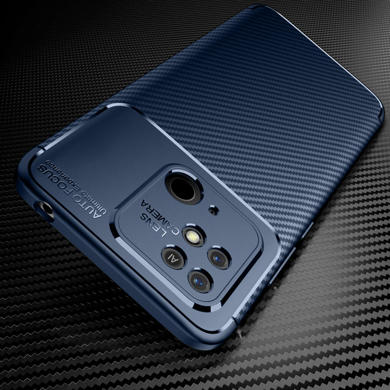 Obal na mobil pre Xiaomi Redmi 10C, Carbon Gel, tmavomodré