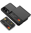 Obal na mobil pre Samsung Galaxy S25 Edge, Sliding Card Holder, čierne