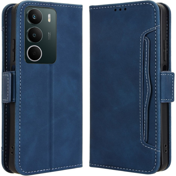 Klapkové puzdro pre Realme C71, Card Slot, tmavomodré