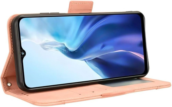 Klapkové puzdro pre Realme Note 70T 4G, Card Slot, ružové