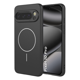 Silikónové puzdro pre Google Pixel 10 / 10 Pro, pre MagSafe, čierne