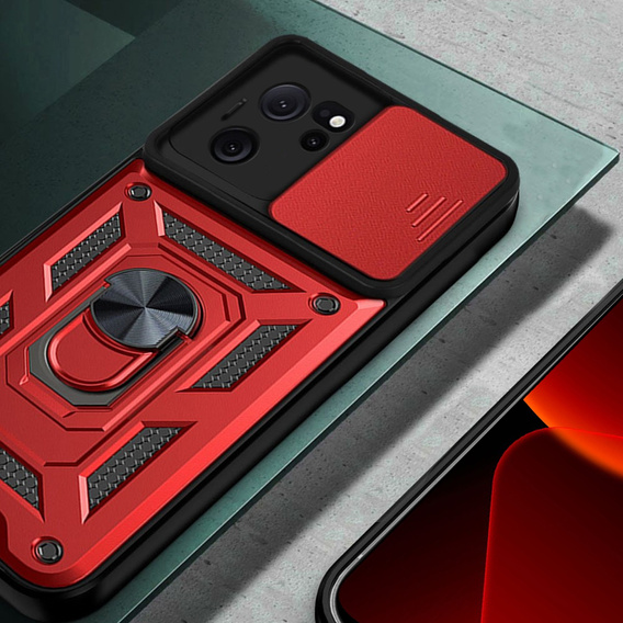 Obal na mobil pre Xiaomi 13T / 13T Pro, CamShield Slide, červené