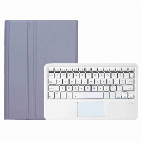 Puzdro + klávesnica Samsung Galaxy Tab A8 10.5 X200 / X205, Touchpad, fialové