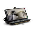 Puzdro CASEME pre Samsung Galaxy S25 Ultra, RFID Leather Wallet, s popruhom cez rameno, čierne