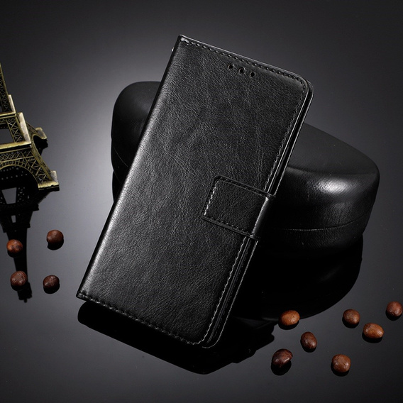Klapkové puzdro pre Nokia C10 / C20, Crazy Horse Wallet, čierne