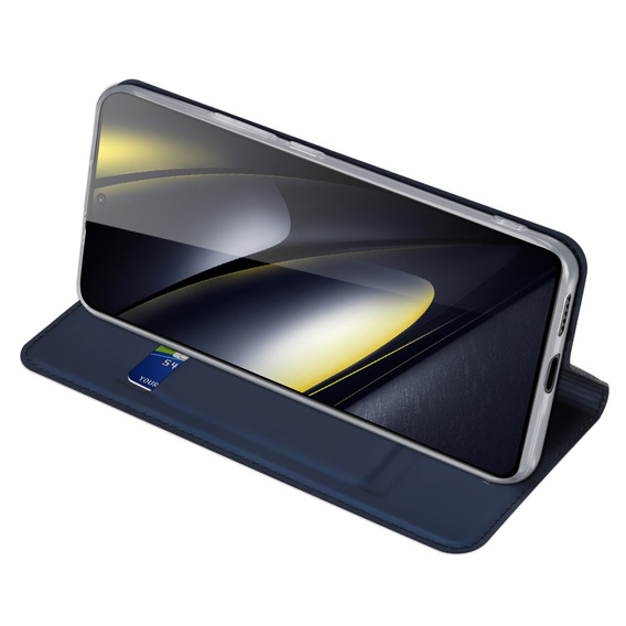 Dux Ducis Obal na mobil pre Xiaomi Poco F6, Skinpro, tmavomodré