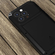Love Mei Obal na mobil pre iPhone 13 Pro, armored with glass, čierne