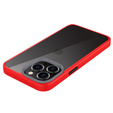 Obal na mobil pre iPhone 13 Pro, ERBORD Hybrid Case, červené
