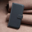 Klapkové puzdro pre Samsung Galaxy S23 FE, BINFEN Wallet, čierne + 9H sklo