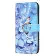 Klapkové puzdro pre Samsung Galaxy M15 5G, Wallet, Flower and Butterfly