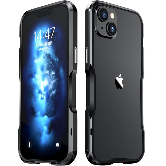 Puzdro LUPHIE pre iPhone 14, Armor Bumper, čierne