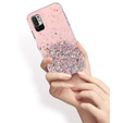 Obal na mobil pre Xiaomi Redmi Note 10 5G / Poco M3 Pro 5G, Glittery, svetlo ružové