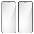 2x tvrdené sklo pre iPhone X/XS/11 Pro, ERBORD 3D pre celý displej