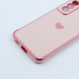 Obal na mobil pre Samsung Galaxy S21 FE, Electro heart, ružové rose gold