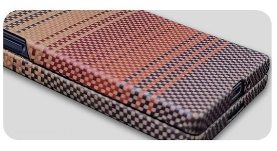 Puzdro pre Samsung Galaxy Z Fold6 5G - magnetické aramidové vlákno, oranžové