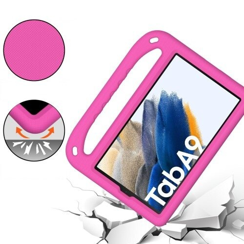 Detské puzdro pre Samsung Galaxy Tab A9, detské puzdro s rukoväťou, modré