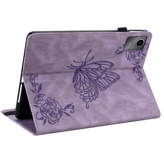 Puzdro pre Lenovo Tab M11, Butterfly, fialové